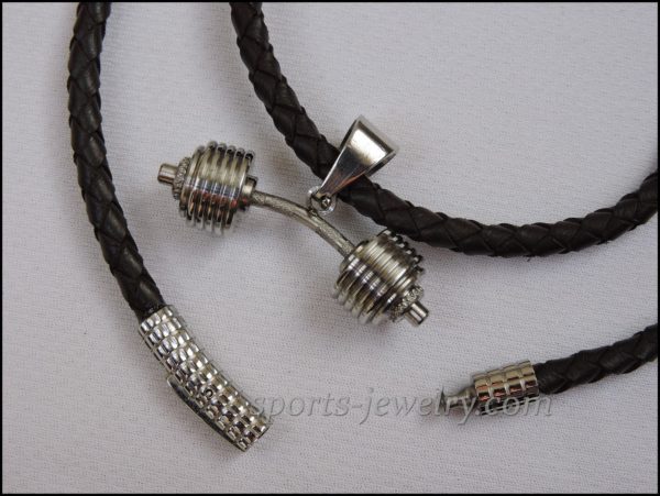 Barbell pendant Sports gift