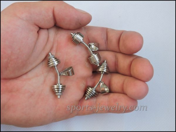 Barbell pendant Sports gift items