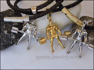 Powerlifting jewelry Sports pendants...