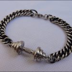 Bracelet barbell stainless steel Crossfit jewelry