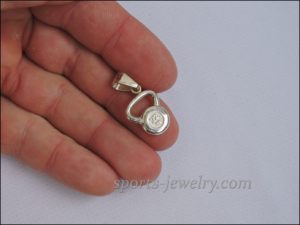 Kettlebell jewelry Kettlebell pendant
