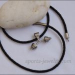 Leather cord chain Exercise jewelry