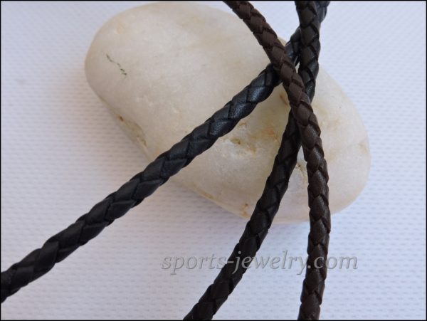 Leather cord chain Sports jewelry