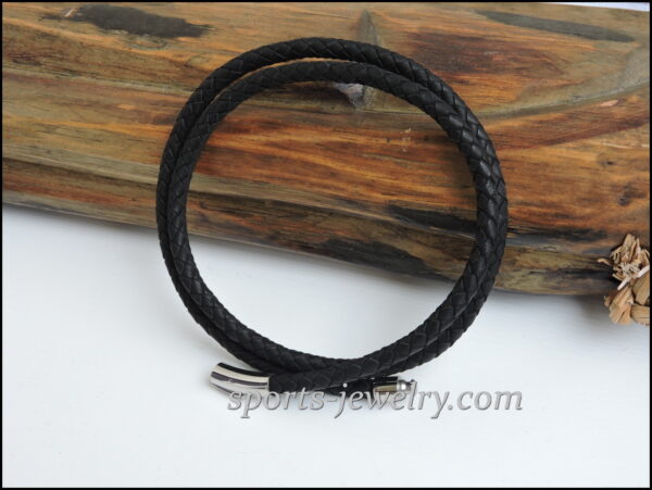 Thick leather cord brown