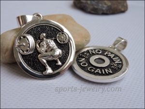 Weight plate necklace Sports gift ideas