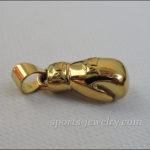 Golden gloves necklace Jewelry gloves