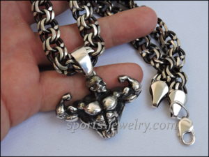 Bodybuilding chain jewelry