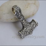 Thor's hammer pendant necklace