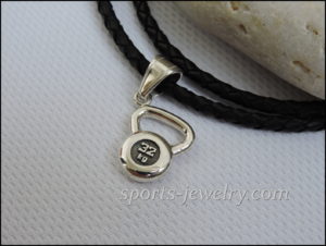 Kettlebell necklace Fitness gifts for women