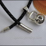 Silver kettlebell jewellery