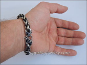 Stainless steel bracelet Men's large