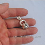 kettlebell jewellery necklace