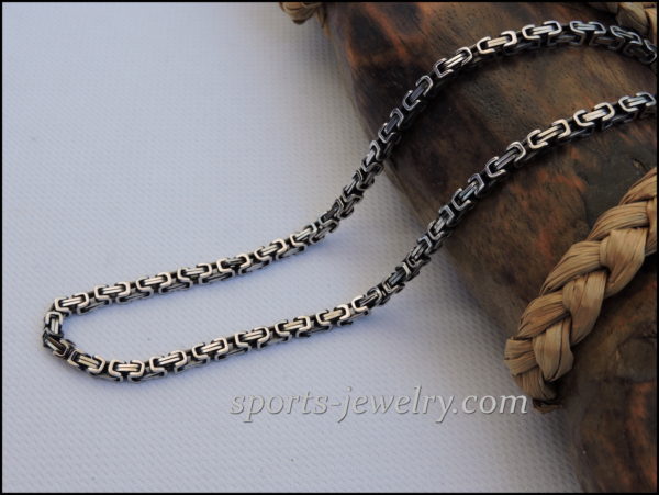 Byzantine stainless steel chain necklace Women's gift
