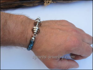 Snake leather bracelet photo