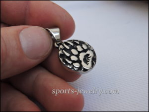 Small bear paw pendant Stainless steel