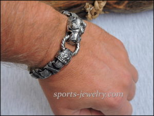 Boar bracelet stainless steel 04