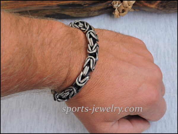 Byzantine bracelet stainless steel 05